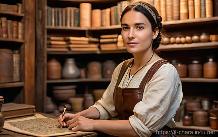 캐릭터디자이너로서 커리어 초반의 도전 - A young, aspiring female character designer, of Italian descent, around 22 years old, with short, wa...