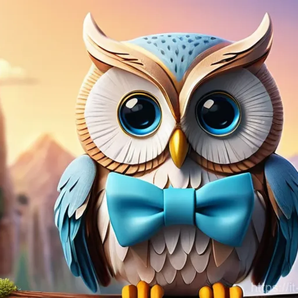 캐릭터디자인으로 팀 프로젝트 성공시키기 - **Prompt 1: Empathic Digital Companion**
A friendly, wise owl character designed in a warm, illu...