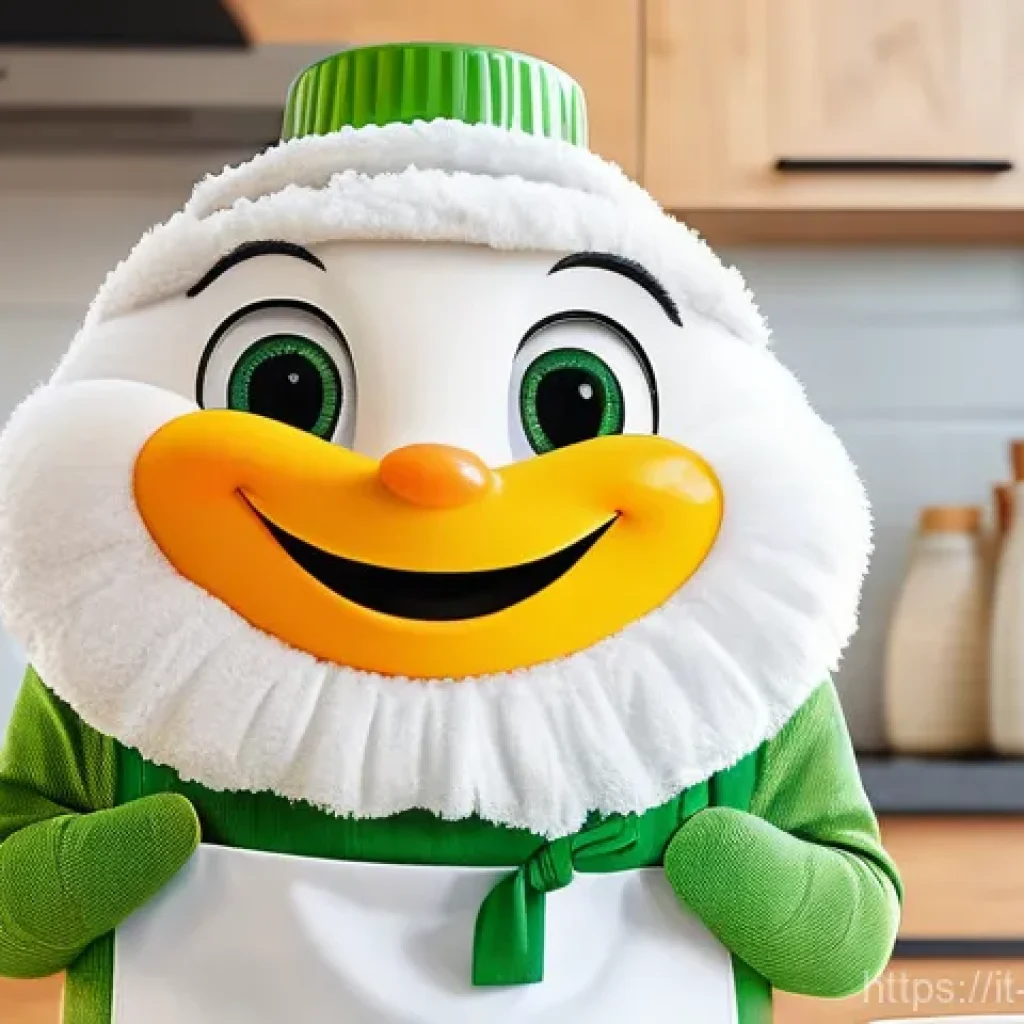 캐릭터디자인과 마케팅의 연계 - **Prompt: A cheerful, anthropomorphic character for a household cleaning brand, embodying reliabilit...