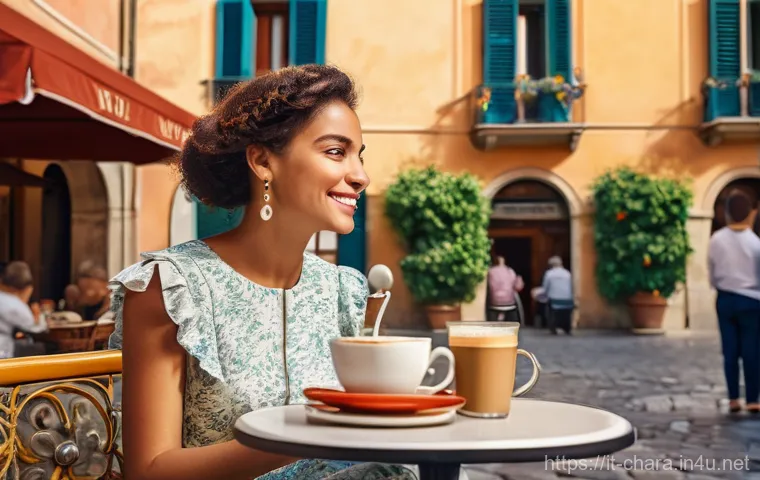 캐릭터디자인 직무에서 창의성 유지하기 - **Prompt:** A vibrant, sun-drenched scene in a charming Italian piazza during the late morning. Dive...