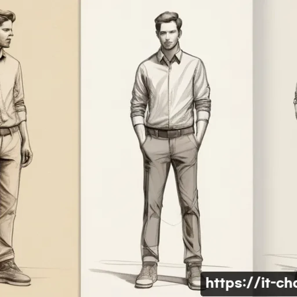 캐릭터디자인에 필요한 손그림 스킬 - A realistic hand-drawn character sketch emphasizing three-dimensional volume and natural form, portr...