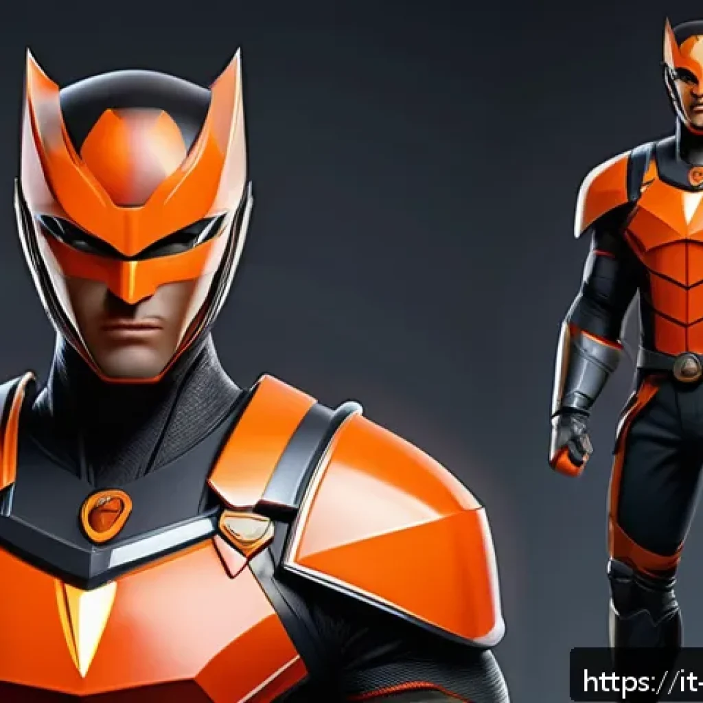 캐릭터디자인 실기 시험의 주요 평가 기준 - A confident, courageous hero character design in a consistent stylized world setting, wearing a slee...