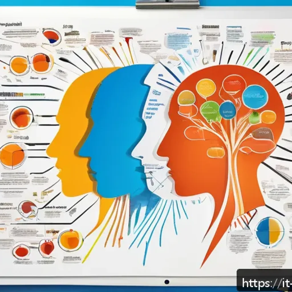 캐릭터디자인 자격증 시험 전 최종 정리 팁 - A detailed and colorful mental map illustration showing various branches labeled with character desi...