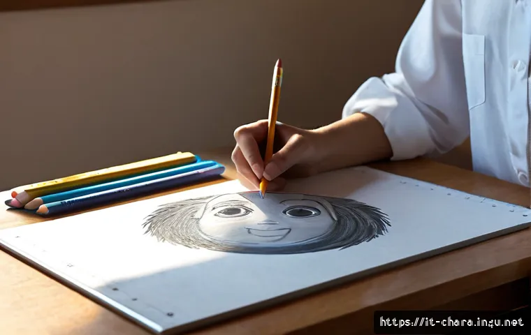 Home 17 캐릭터디자인 자격증 시험에서 자주 나오는 질문 - Photorealistic Italian vocational exam setting for character design, focused young adult candidate a...